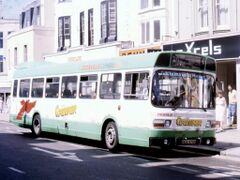 Bus outside York Buildings 1988
